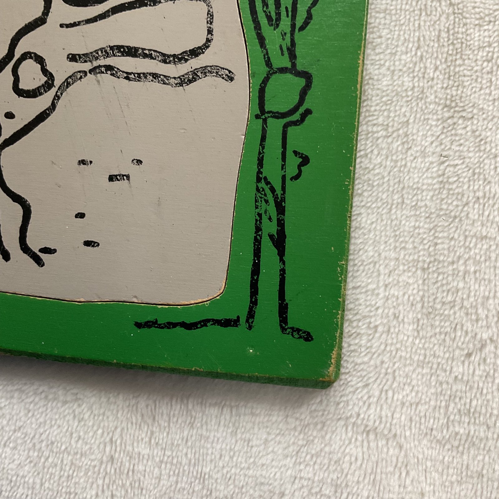 Vintage 1950’s Wooden Playskool Puzzle Humpty Dumpty - detail