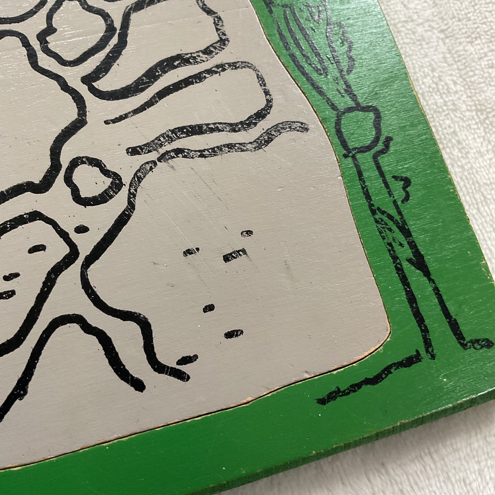 Vintage 1950’s Wooden Playskool Puzzle Humpty Dumpty - detail