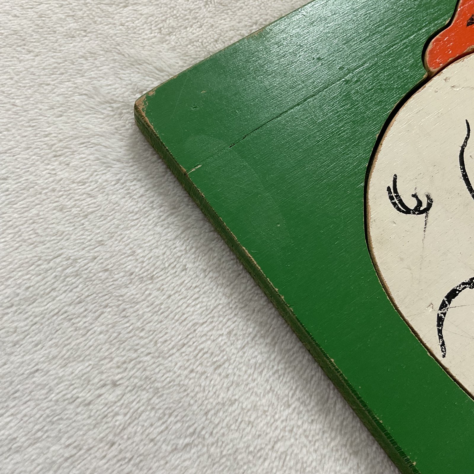 Vintage 1950’s Wooden Playskool Puzzle Humpty Dumpty - detail