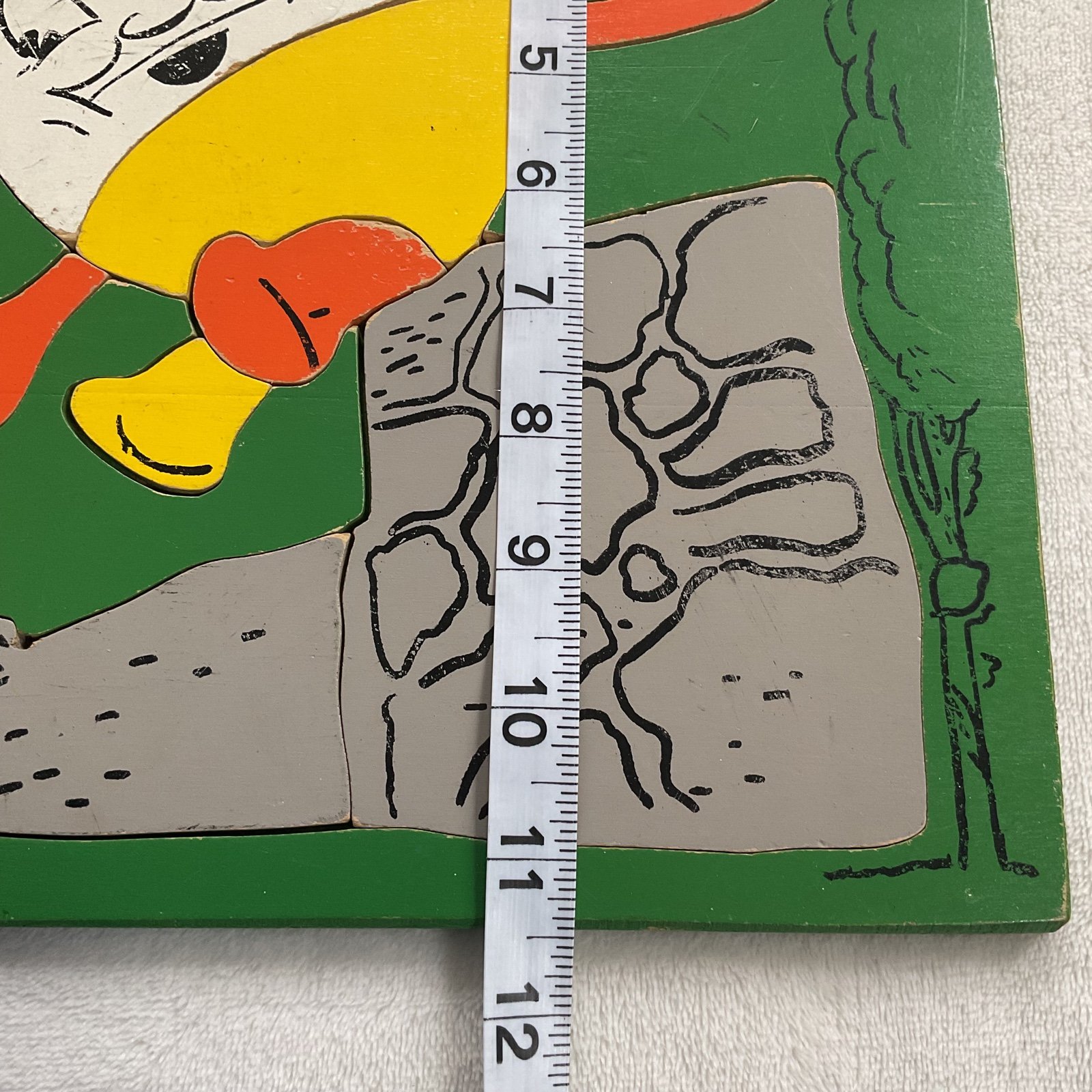 Vintage 1950’s Wooden Playskool Puzzle Humpty Dumpty - detail