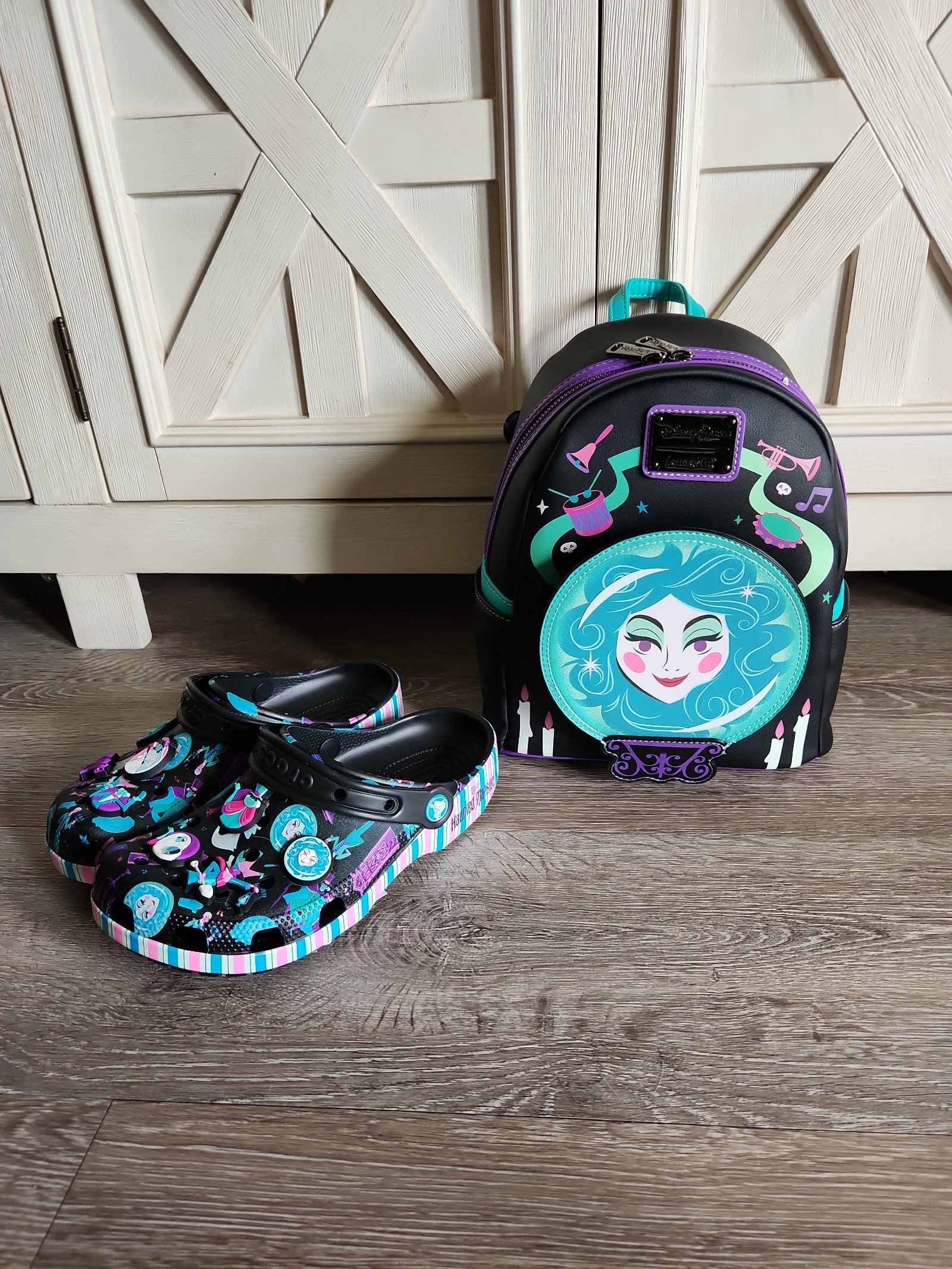 Disney Parks Exclusive Haunted Mansion Loungefly and CROC Bundle
