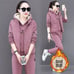 Cashmere sports women's autumn and winter warm and cold thick plus size loose fo