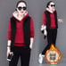 Cashmere sports women's autumn and winter warm and cold thick plus size loose fo