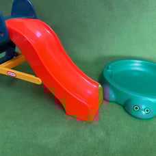 Little Tikes slide and turtle dollhouse playground set