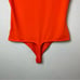 BNWT! EXPRESS Bright Orange Cap Sleeve Thong Bodysuit Size XL