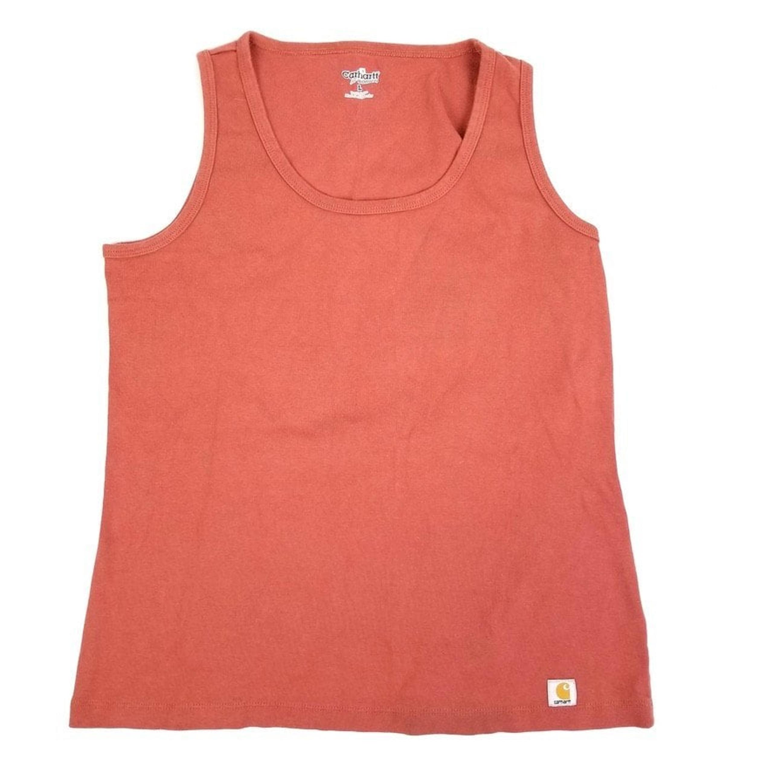 Carhartt for Women Terracota Red Scoop Neck Sleeveless Tank Top Large