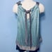 BCBGMaxazria Striped Halter Silk Top S