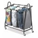 Whitmor Arch Triple Bag Laundry Sorters, Gray