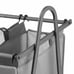 Whitmor Arch Triple Bag Laundry Sorters, Gray