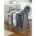 Whitmor Arch Triple Bag Laundry Sorters, Gray