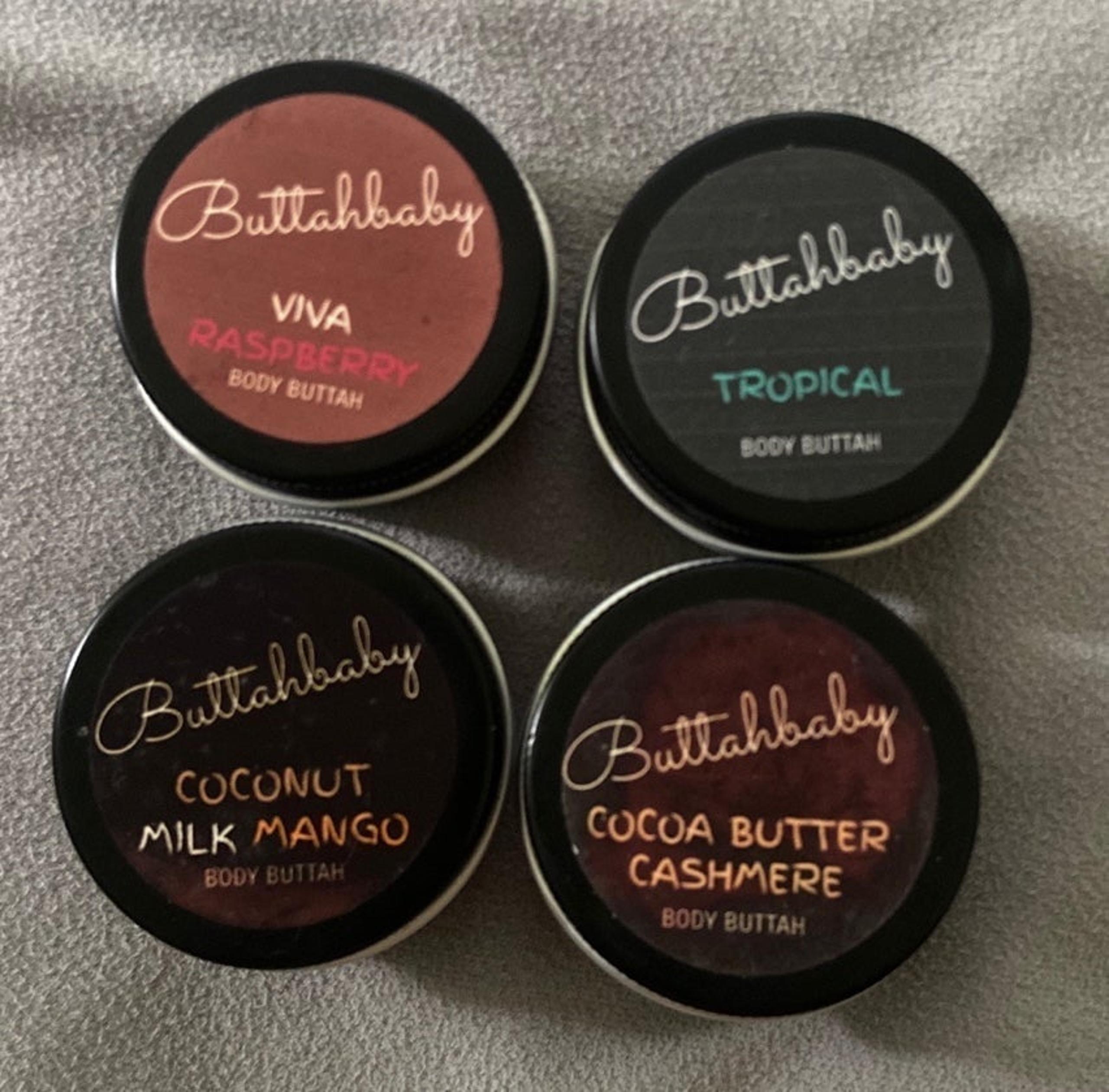 Buttah Baby body butter samples
