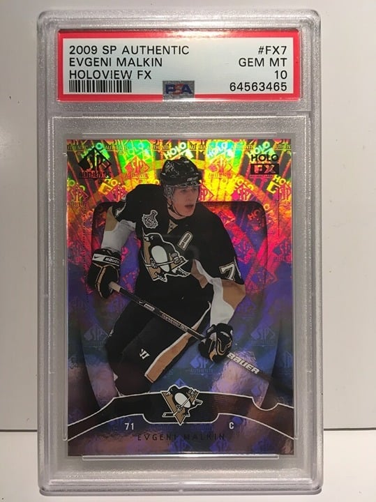 Evgeni Malkin 2009 SP Authentic Holoview Penguins PSA 10 Penguins
