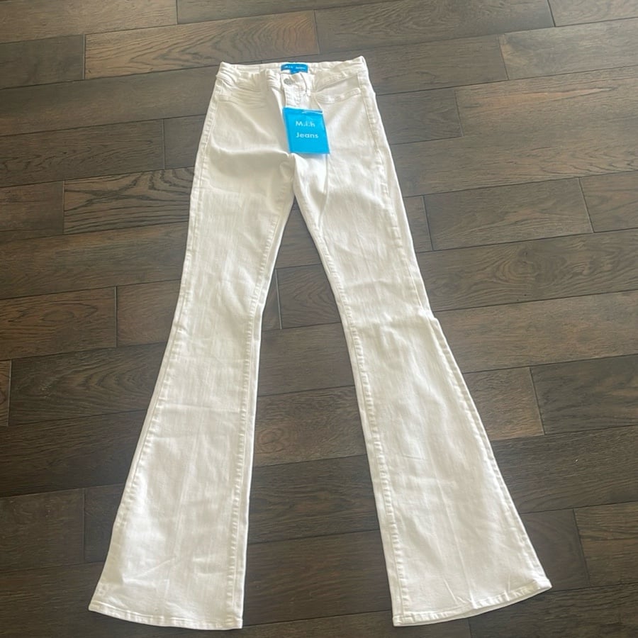 White Bell Bottom Jeans