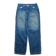 Vintage 90s Reverb Blue Denim Baggy Streetwear Jeans Size 38x34