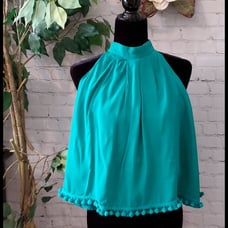 Lovers + Friends Pompom Top Medium