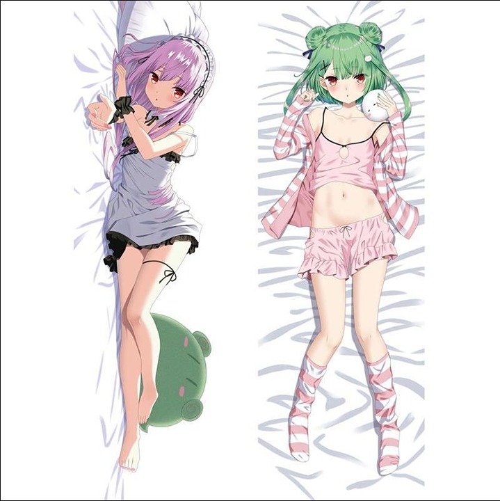 VTuber Uruha Rushia Dakimakura Anime Hugging Body Pillow Cover Case 150x50cm