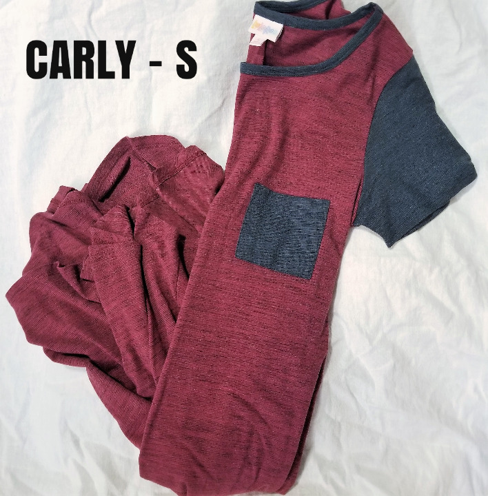 LLR S Burgundy/Charcoal Heathered Carly