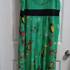 The grinch christmas overalls
