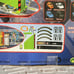 2003 Takara FUNRISE Penny Racers Amazement Park Stunt Set #04780 Toy Green Car