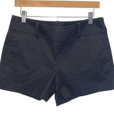 Ann Taylor Signature Shorts Women's Size 6P Black Cotton Stretch Casual