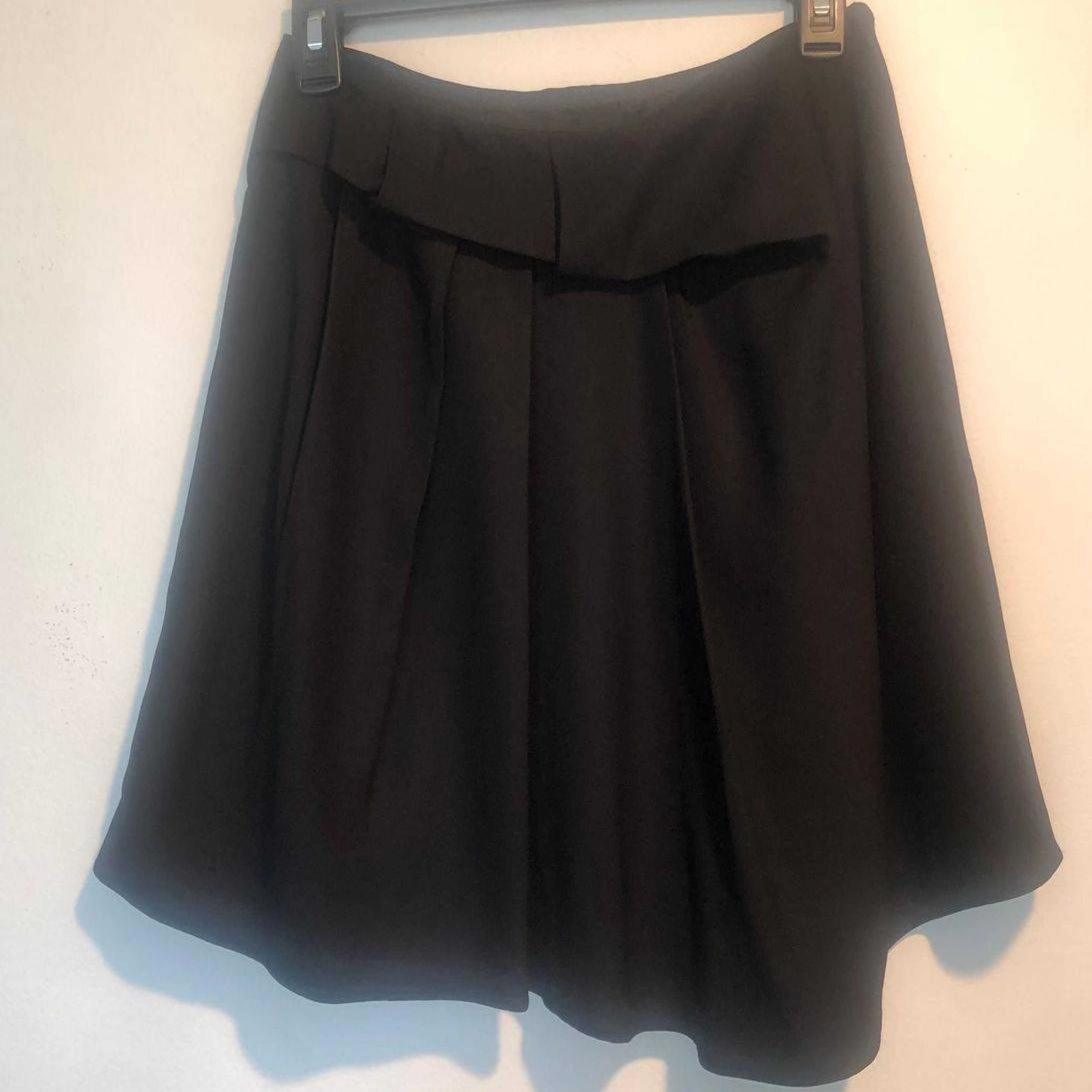 Emporio Armani- Black Pleated Skirt-SM