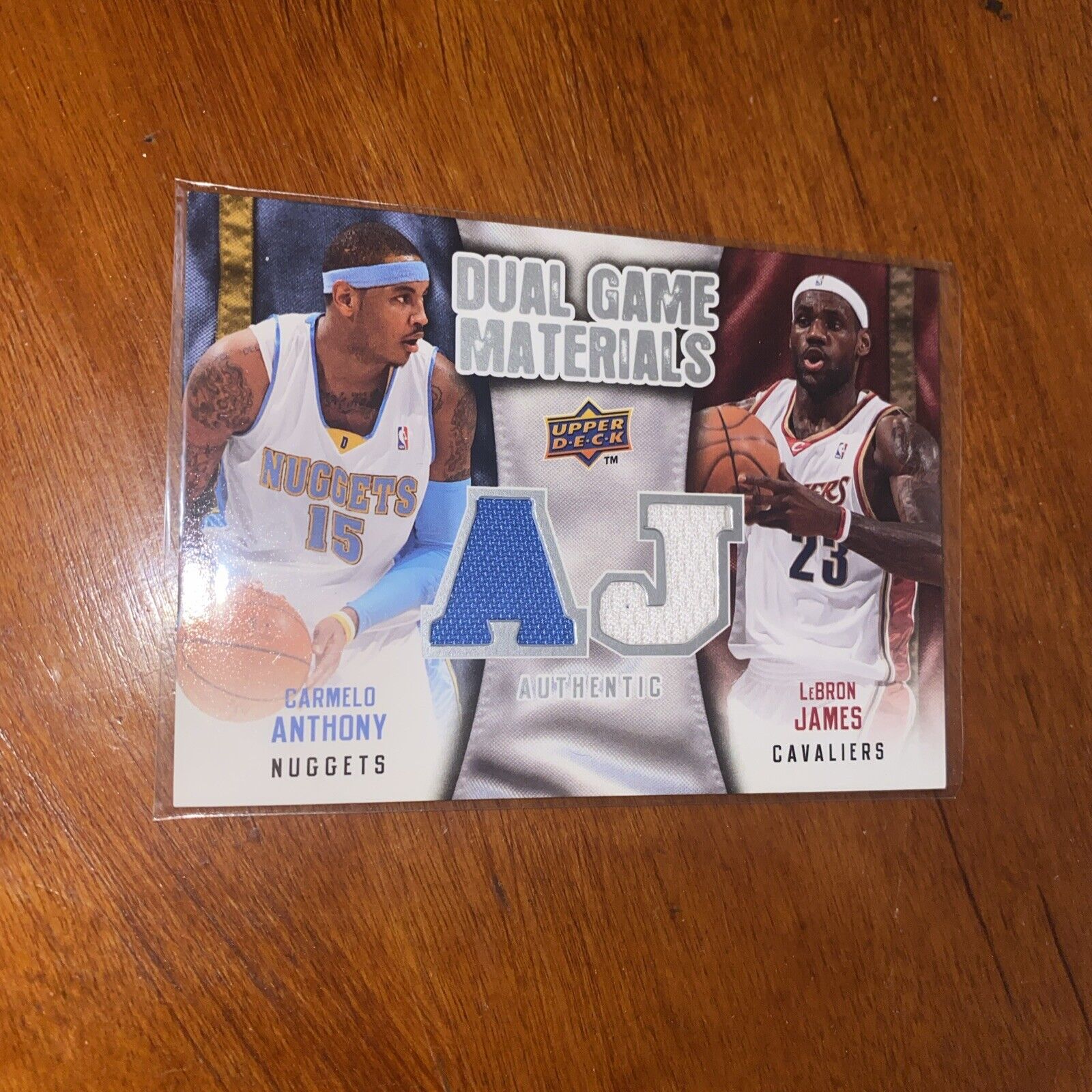 2009-10 Upper Deck - Dual Game Materials #DG-JA Carmelo Anthony, LeBron James...
