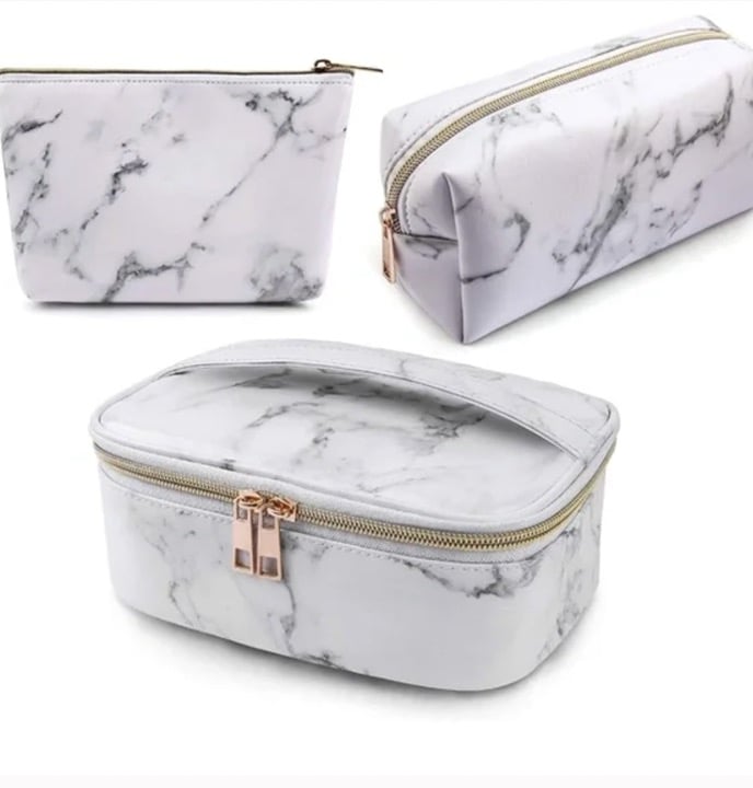 3 Pcs Makeup Bags Portable Travel Cosmetic Bag Waterproof Organizer for Women