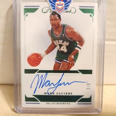 Mark Aguirre Auto Dallas Mavericks Panini Flawless