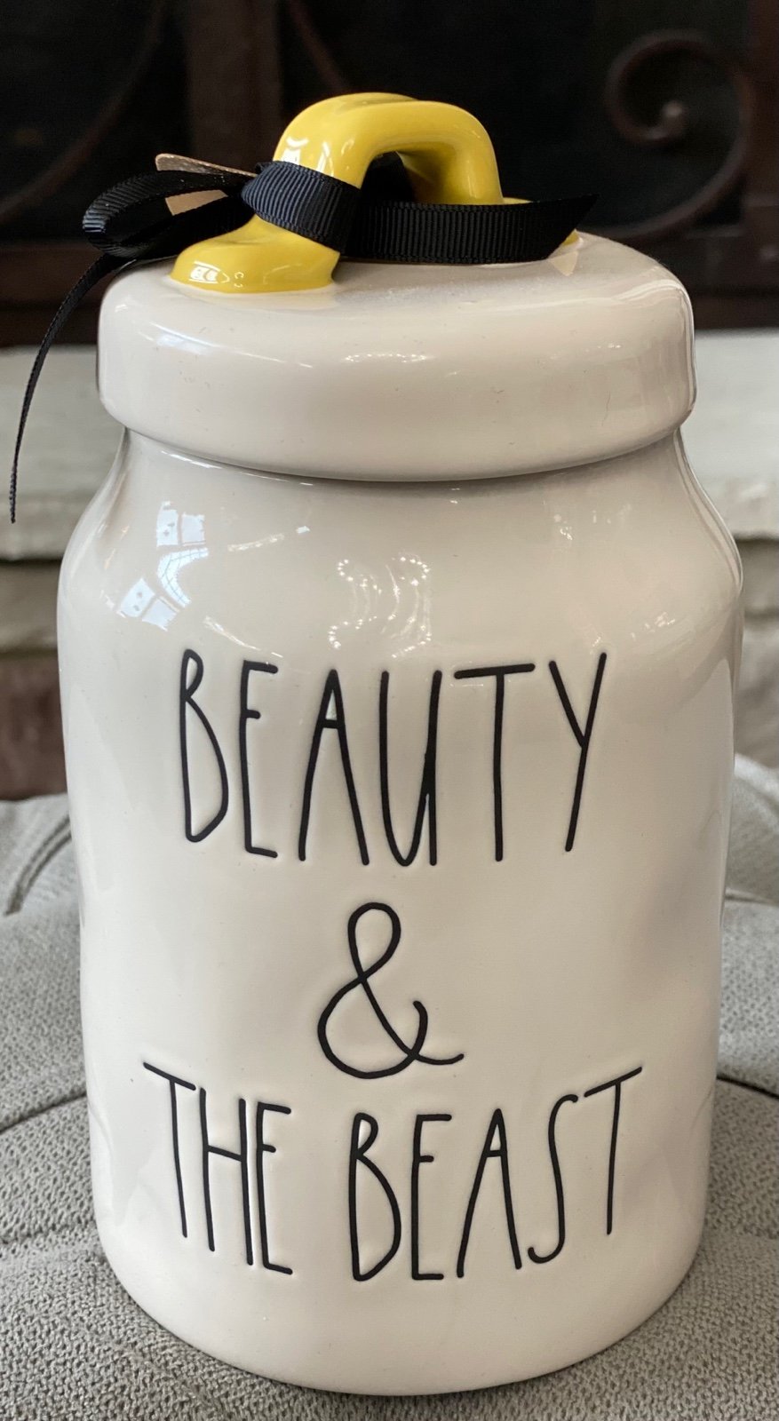 Rae Dunn Disney Beauty & The Beast Canister