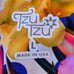 TZU TZU Womens Colorful Floral Box Pleat Border Golf Athletic Skort Large