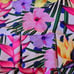 TZU TZU Womens Colorful Floral Box Pleat Border Golf Athletic Skort Large