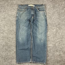 Levi's 569 Jeans Mens Size 36x30 Blue Loose Straight Fit Distressed Denim Pants