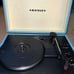 GPO Soho Portable Briefcase Turntable (3 Speeds)With Built in Speakers