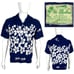 UI MAIKAI Mens Large Shirt Original Blue Hawaiian Tiki Aloha Vintage 1960s USA