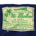 UI MAIKAI Mens Large Shirt Original Blue Hawaiian Tiki Aloha Vintage 1960s USA