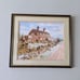 Pressed Flowers Watercolor Painting SIGNED Matted & Framed