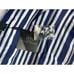 NWT Jets by Jessika Allen White/Blue One-piece Bandeau Women's Swimsuit Size 10