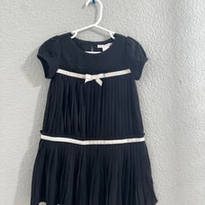 Janie and Jack Paper Doll Darling Ribbon Bow Pleated Dress