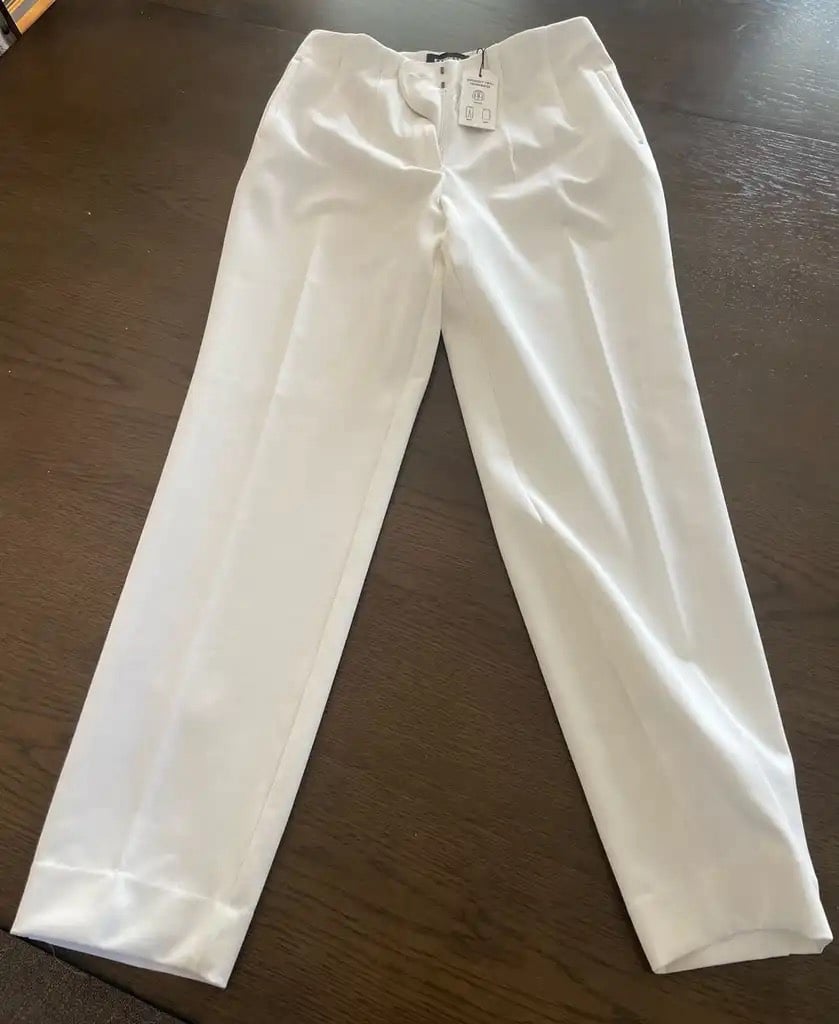 BRAND NEW WITH TAGS Express Ankle High Rose White Dress Pants, Size Small (S)