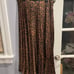 Leopard animal print pleated skirt