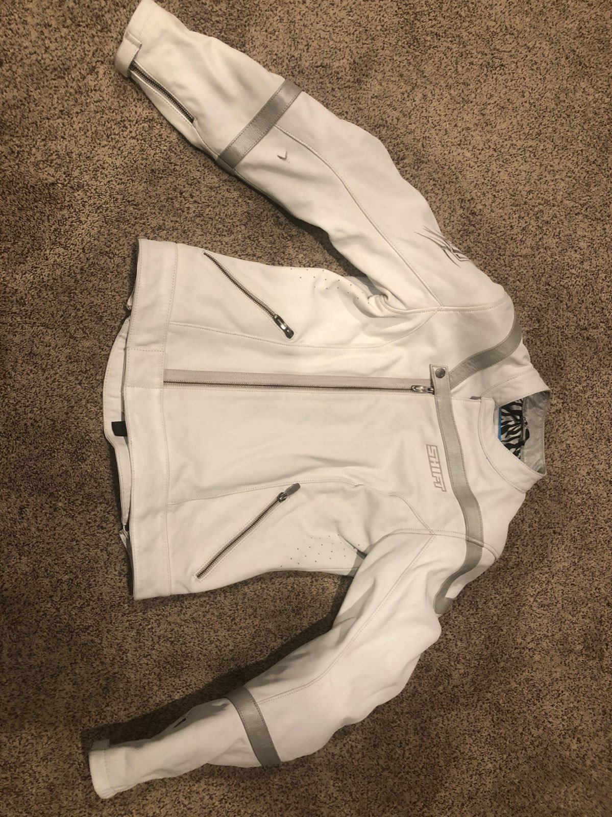 Womens Lether Motocycle Jacket