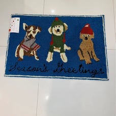 Christmas Holiday Dog Accent Rug Loloi