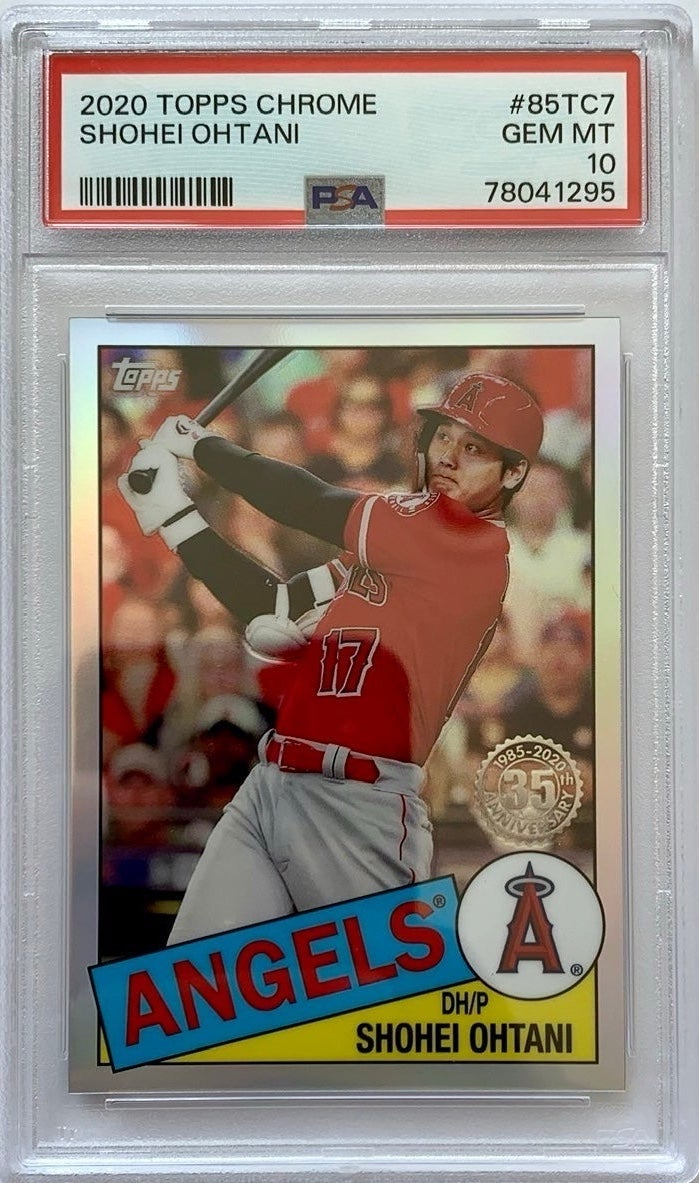 SHOHEI OHTANI PSA 10 2020 Topps Chrome Baseball At Bat Los Angeles Angels MLB