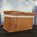 BOO BASKET COFFIN - Adorable Handmade One of a Kind Wicker Picnic Basket Gift