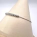 .925 Sterling Silver Rhodium Plated Beaded Lariat Bracelet