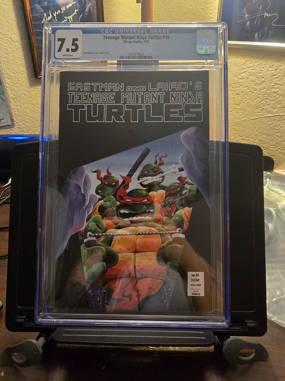 The Teenage Mutant Ninja Turtles #16 1988 7.5 CGC