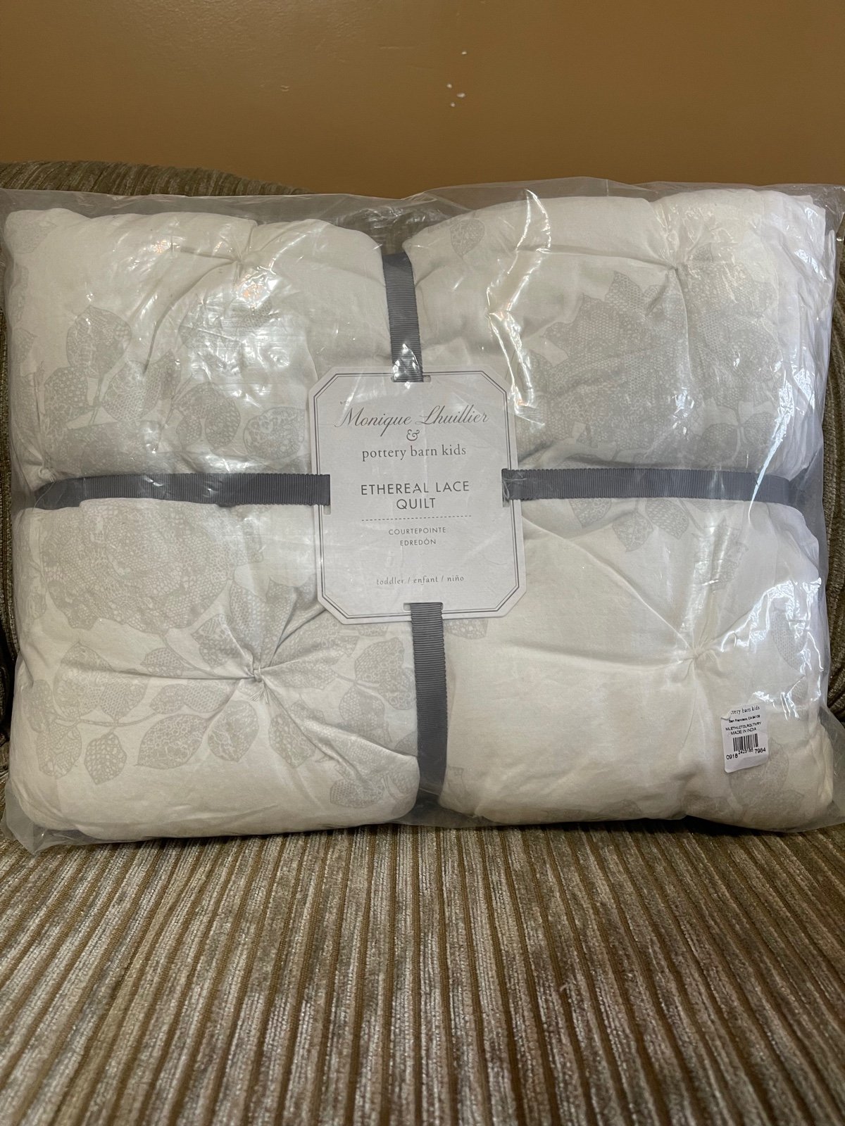 Monique Lhuillier Ethereal Lace Baby Quilt