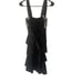 DEB Y2k 2000s Small Black Lace Fairy Grunge Goth Chiffon Whimsygoth Mini Dress