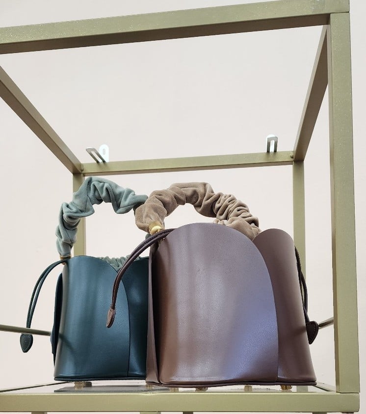 2 Genuine Leather Tulip Bags