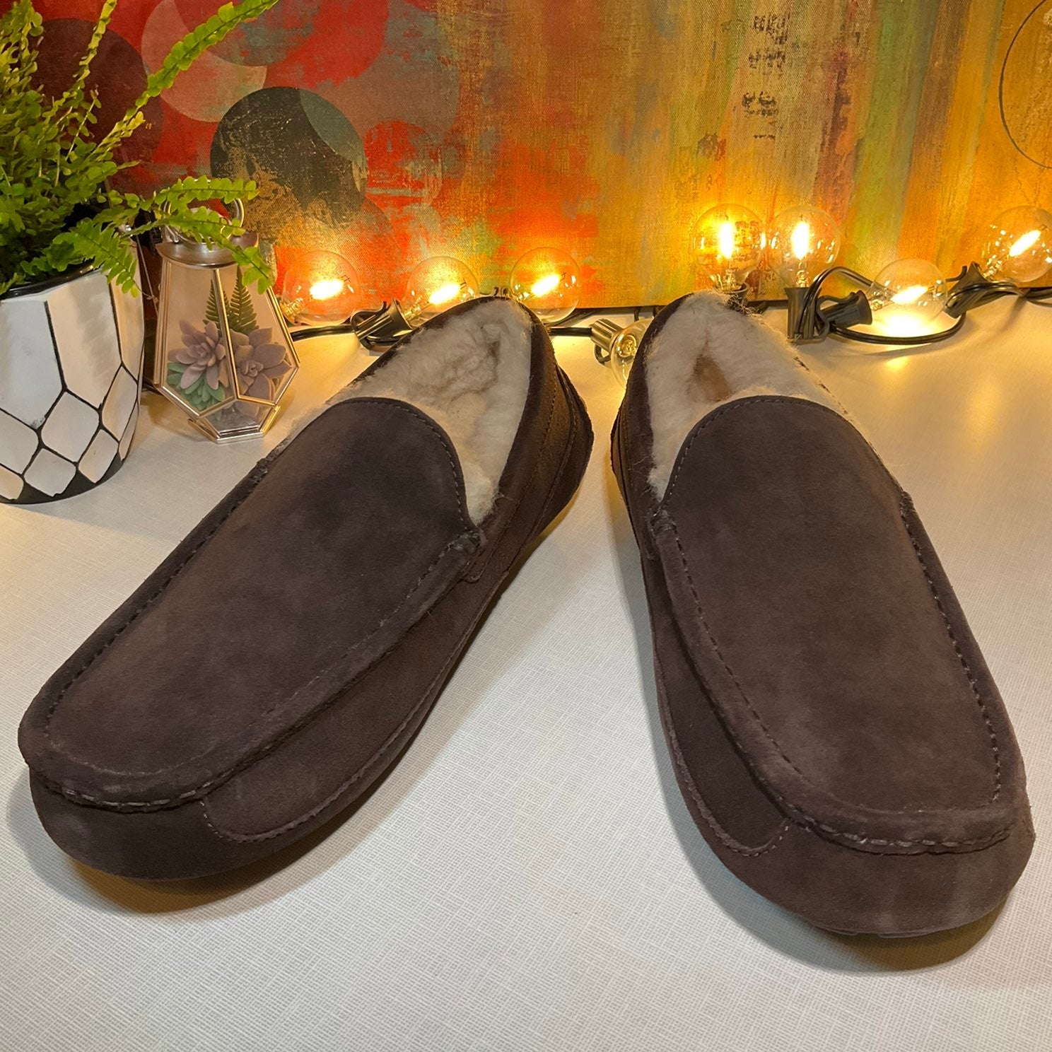 UGG Men's Ascot Slipper, Espresso, 8 US